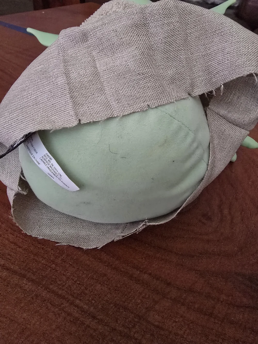 Star Wars Grogu Plush Doll in Green with Tan Sherpa Coat